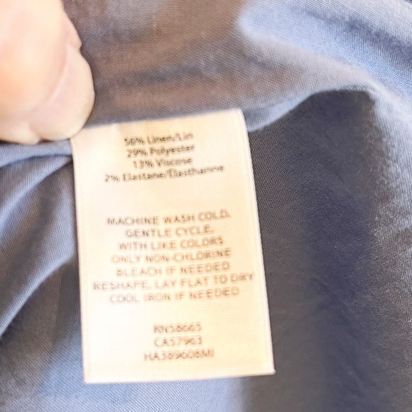 NWT Halogen Chambray Faux Wrap Sheath Dress Size Large - Picture 12 of 12